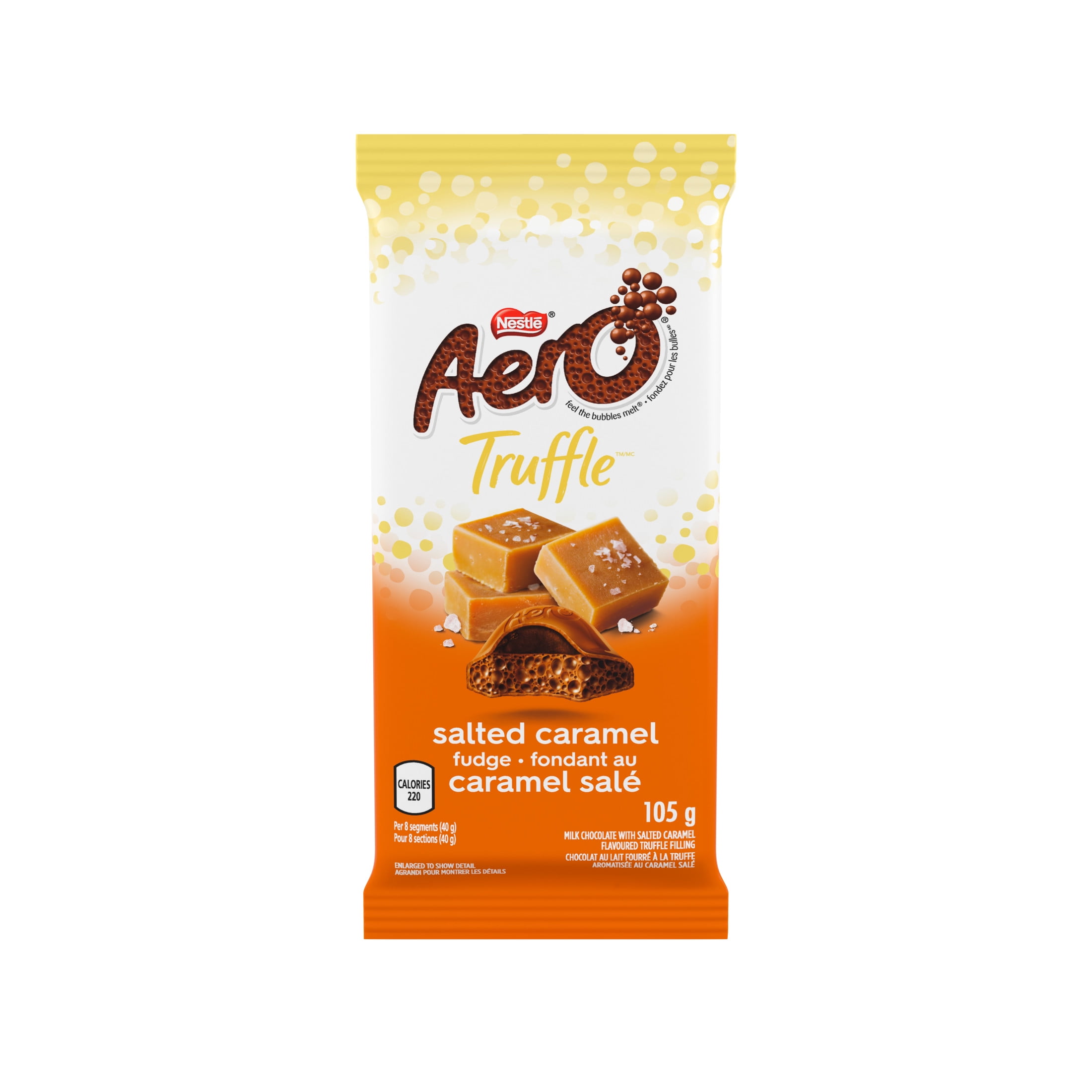 Aero Truffle Salted Caramel, Milk Chocolate, Salted Caramel Truffle Filling, 105 g, 105 g