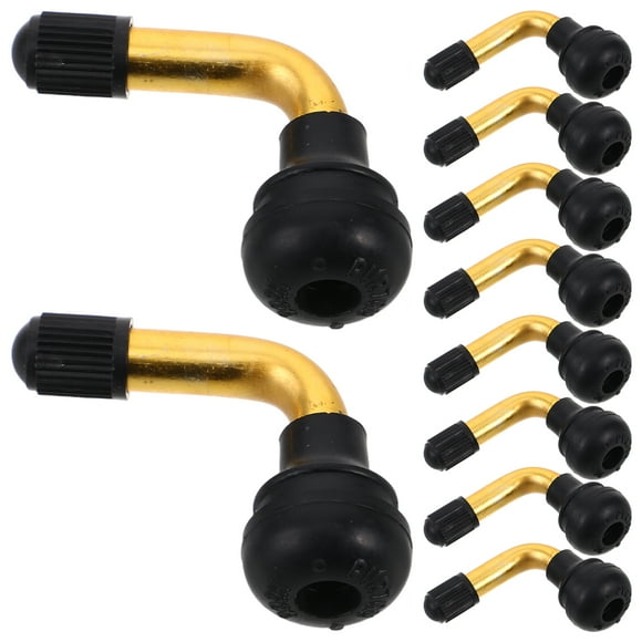 WORGEOUS 10 unids Ruedas llantas Piezas Válvulas de motocicletas Ángulo de tallo Bent Tubeless Válvulas Tallos