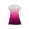 thumbnail image 4 of Little Girls Pique Polo Short Sleeve Pleated Skirt Dress Back to School Uniform Summer Casual Flowy Dresses, 4 of 5