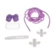 thumbnail image 3 of Bonita funda protectora para cable de carga, accesorio para teléfono, cable 4 en 1 con enchufe DIY Violeta, 3 of 9