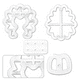 thumbnail image 3 of Herramienta para hornear galletas de fondant tridimensional con temática navideña con juego de sellos de émbolo, pan de jengibre para niño/niña, muñeco de nieve, Papá Noel, árbol de Navidad, reno,, 3 of 5