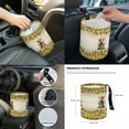 thumbnail image 7 of Renewold Highland Cow Sunflower Car Seat Covers Front Rear Full Set Steering Wheel Cover Seat Belt Pads Coasters Waste Bin Armrest Cover Cup Holders Rearview Mirror Cover Handbrake Cover Set, 14 PCS, 7 of 7
