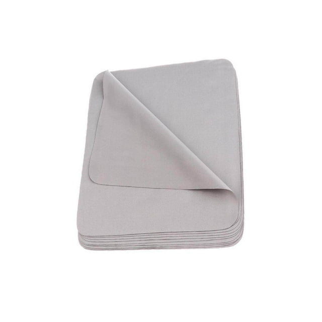 10 Pieces Microfiber Eyeglasses Camera Cloths Cleaning Cloths Eyeglasses Cleaning Lens Cell Phones Cleaning Cloth Grey