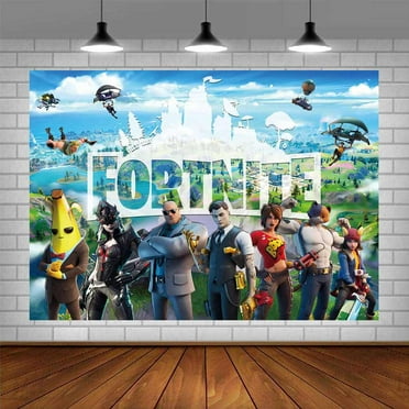 Fortnite Backdrop Banner Background Post Party Supplies Birthday Decorations for Photography Kids