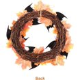 thumbnail image 3 of Guirnalda de hojas de arce de Halloween, guirnalda de hojas de arce falsas, enredaderas de murciélago para colgar en la puerta, fiesta de Halloween, 3 of 4