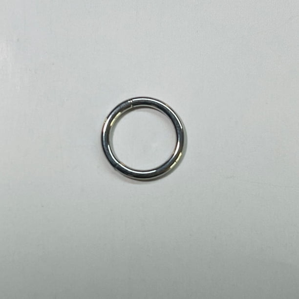 Anillo cerrado de acero inoxidable 316L, anillo abierto, anillo para la nariz, pendientes, bobina, anillo sin costura, joyería para perforaciones