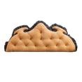 thumbnail image 1 of Velvet Tufted Backrest Cushion with Embroidered Horn Design for Sofa Bed and Headboard Support, 1 of 4