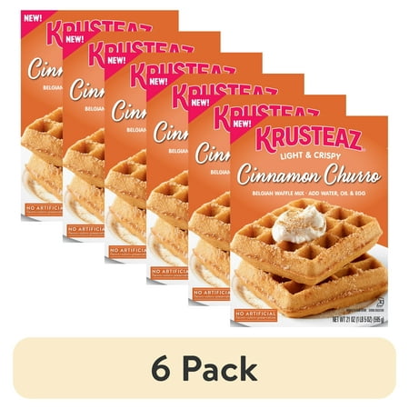 (6 pack) Krusteaz Cinnamon Churro Belgian Waffle Mix