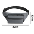 thumbnail image 2 of Riñoneras de moda para mujeres y hombres, impermeables, con orificio para auriculares para correr, viajar y andar en bicicleta, 2 of 5