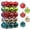 Red & Green & Gold, variant on 30ct Christmas Ball Ornaments, 2.36 in Shatterproof Xmas Tree Decorations, Plastic Baubles for Holiday, Party, Wedding, or Home Decor, Red & Gold