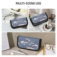 thumbnail image 5 of Fotbe Watercolor Flowers Butterfly Pattern Pencil Case,Canvas Pen Case, Multi- Slot Pencil Pouch, Portable Pencil Bag, Pen Case for& Office, Makeup Bag ,Zipper Pouch, 5 of 6