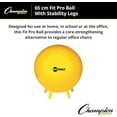thumbnail image 2 of Champion Sports 65CM FIT PRO Ball with Stability Legs, 2 of 5