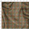 thumbnail image 4 of Soimoi Brown Poly Georgette Fabric Colorful Butterfly Printed Fabric 1 Yard 52 Inch Wide, 4 of 5