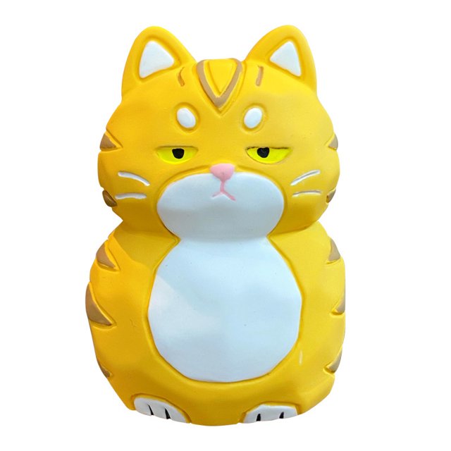 Estilo de tallado de madera Familia Meow Decoración de automóvil de tamaño pequeño Lindo gato de resina creativo Decoración de escritorio para el hogar