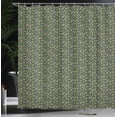 thumbnail image 3 of Ambesonne Floral Shower Curtain, Lotus Flowers Water Leaves, 69"Wx75"L, Olive Green Pale Salmon, 3 of 4