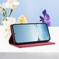 thumbnail image 6 of Case for Motorola Moto Edge 50 Fusion, Shockproof PU Leather Flip Wallet Case with RFID Block Card Slots Stand Magnetic Phone Cover for Motorola Moto Edge 50 Fusion, Red, 6 of 7