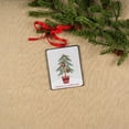 thumbnail image 2 of Melrose "Season's Greetings" Pine Tree Christmas Tag Ornaments - 5.5" - 12ct, 2 of 4