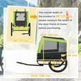 thumbnail image 3 of Aosom Dog Bike Trailer with Suspension Hitch Storage for Medium Dogs, Green, 3 of 10
