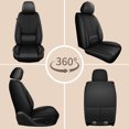 thumbnail image 2 of HQBQBUG Car Seat Covers Fit for Hyundai Sonata 2007-2026:Breathable Waterproof Leather Seat Covers Cushion Compatible Airbag(Black,2 Seats), 2 of 8