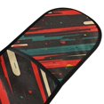 thumbnail image 4 of Yayeee Double Oven Mitt Kitchen Heat Resistant Baking 35" x7" Quilted Glove, Green Stars Abstract, 4 of 6