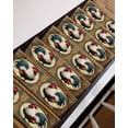thumbnail image 3 of Rooster Stair Treads for Wooden Steps Indoor Runner Rug Carpet, Vintage Rustic Farmhouse Style Oil Painting 4 Pieces Peel and Stick Staircase Step Treads Covers Washable Throw Door Mats, 30"x8", 3 of 5