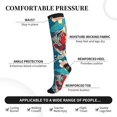 thumbnail image 3 of Lsque Japanese Koi Pattern Sport Compression Socks for Men & Women 15-20 mmHg Knee High Nurse Pregnant Running Medical and Travel Athletic, 3 of 6