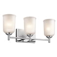 thumbnail image 1 of Kichler 45574CH Shailene 100W 3 Light Bath Light, Chrome, 1 of 1