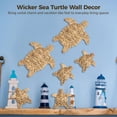 thumbnail image 3 of 6PCS Wicker Sea Turtle Wall Decor, Rattan Coastal Wall Art for Beach-Themed Rooms, Nautical Ocean Style Hanging Sculpture, Sea Turtle Decorations for Bedroom, 3 of 6