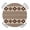 Beige, variant on Black Lozenge Round Table Cover, Coastal Geometric Striped Folk Farm Graphite Waterproof Fitted Tablecloths for 45"-54" Tables, Washable Picnic Table Cover for Camping Dining Indoor Outdoor