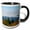 Black/White, variant on 3drose, Mountain Top from from the Smoky Mountains, Featuring Lower Clouds., 11oz Mug
