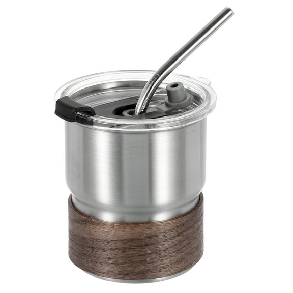 1Pack 304 Stainless Steel Cup with Straws & Lids & Sleeves, 10oz Double Wall Water Cup