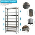 thumbnail image 2 of Xilee 5-Tier Laminated Metal Shelving Unit Adjustable Storage Utility Rack Heavy Duty Shelves Organization Multipurpose Shelf Kitchen Garage Pantry Closet 1Pack30*12*60 inch, 2 of 7