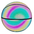 thumbnail image 1 of Ballon de Basket Réfléchissant Résistant à l'Usure, Cool, Lumineux et Coloré pour Adultes, 1 of 7