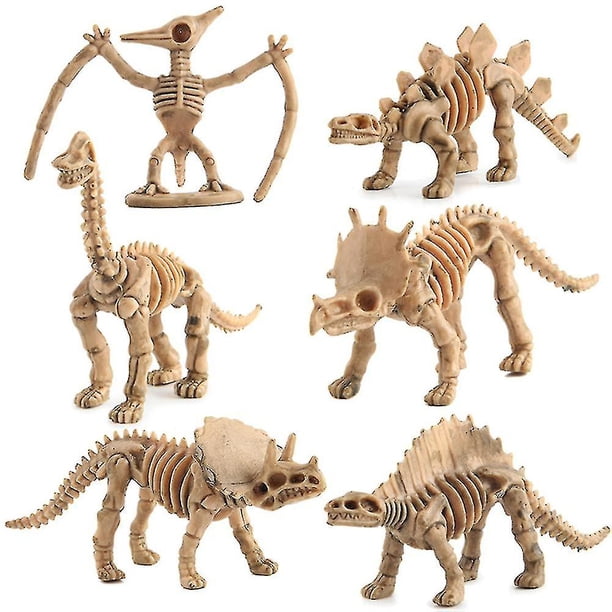 Set De 23 Esqueletos Fósiles De Dinosaurio En Resina – Figuras De 3.6 A 9 Cm Para Juegos Científicos, Decoración Y Fiestas Temáticas