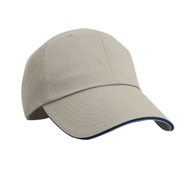 Result Herringbone Contrast Colour Sandwich Peak Baseball Cap