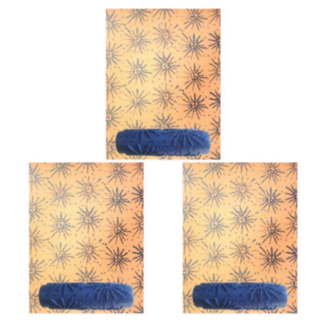 Maytalsory 7 Mur Empaistic Peinture Rouleau Outil Décoration pour Modèle Machine Bleu Type 2 3Set