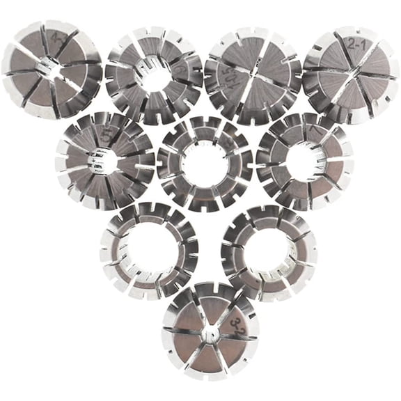 PET-U 10-Pack ER16 Spring Collet Set 1-10mm CNC Super Precision Milling Tool