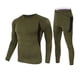 thumbnail image 1 of Minnieouse Conjunto de ropa interior térmica para correr, trotar, poliéster transpirable, camisas de manga larga, pantalones, Camping, senderismo, viajar, Ropa interior Verde XXXL Minnieouse AP013375-12, 1 of 6
