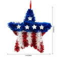 thumbnail image 3 of 4th of July PALIFEUR Wreath, 11 Inch Patriotic Wreaths for Front Door, Artificial Floral Front Door Wreaths Decorations for Memorial Day Independence Day Veterans Day, Red Blue White, 3 of 6