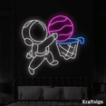 thumbnail image 2 of Craftnamesign Astronaut Neon Sign, Basketball Club Decor, Spaceman Signs, 2 of 4