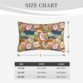 thumbnail image 6 of Haiem Pillowcase for Hair and Skin Queen - Retro Summer Stamp Printed Soft Pillowcase with Envelope Closure-20"x30", 6 of 9