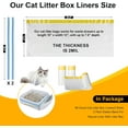 thumbnail image 2 of 60 Count Cat Litter Pan Liners - Super Thick, Heavy Duty 29.6"X12.6" Cat Litter Bags, Unscented, Compatible With Cleanpethome Self-Cleaning And Automatic Litter Boxes, 2 of 4