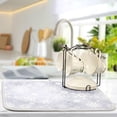 thumbnail image 5 of Gray White Winter Snowflakes Christmas Dish Drying Mat for Kitchen Ccounter Absorbent Microfiber Small Drying Pad Dish mats for Kitchen Countertops 16 x 18 Inch01, 5 of 7
