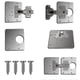 thumbnail image 2 of black Placa de reparación de bisagras, soportes de reparación de bisagras de gabinete, reparación de bisagras de puerta de armario de cocina, 2 of 4