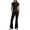 Black, variant on vigerkar Lounge Sets for Women 2 Piece Yoga Flare Leggings Pants Crop Tops Casual Y2K Outfits Matching Tracksuit Set Black, L