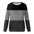 thumbnail image 3 of MASRIN Womens Plus Size Tops For Fall Long Sleeve Shirts for Women, Women's 2024 Fall Fashion Casual Crewneck Sweatshirts Loose Fit Comfy Soft Jumper Tops Crew Neck Sweatshirts Women Oversized, 3 of 5