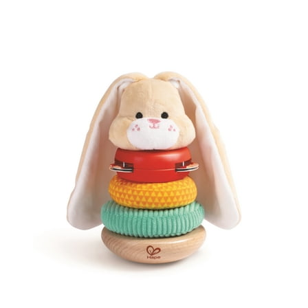 Hape Bunny Stacker, STEM Stacking and Learning Toy, for Unisex Toddler Ages 10 Months , Plastic