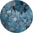 thumbnail image 2 of Addison Rugs Mayfield Washable Transitional Floral Blue Round Rug, 8' x 8', 2 of 5
