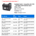 thumbnail image 2 of Headlight Switch - Compatible with 1995 - 1999 GMC K2500 Suburban Sport Utility 4-Door 1996 1997 1998, 2 of 2