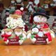 thumbnail image 2 of Farfi Muñeco de peluche de Navidad Sombrero de felpa Feliz Navidad Signo Adorable Regalos hechos a mano Diseño de escena Decoración del hogar Mesa de Navidad Papá Noel Muñeco de nieve Familia Stu, 2 of 5